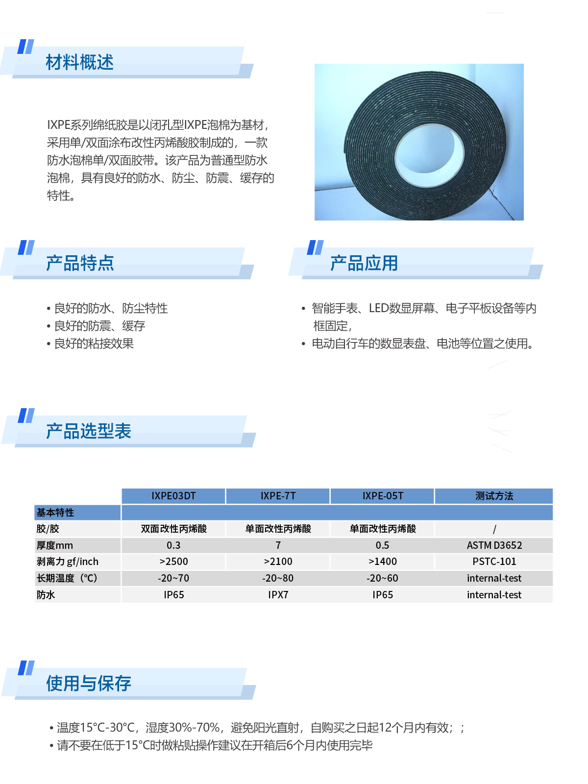 IXPE泡棉胶带.jpg